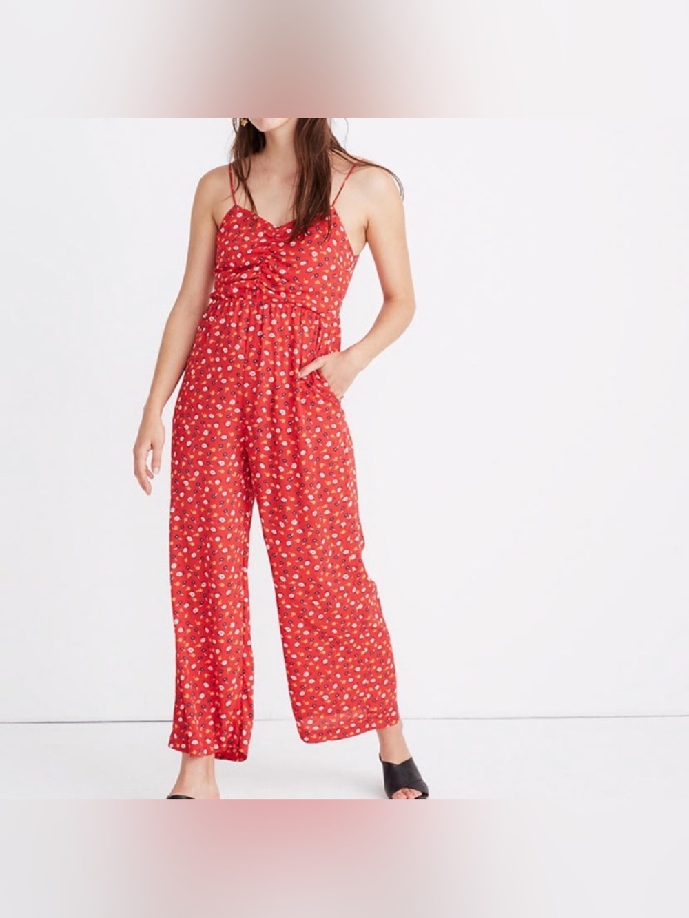 Madewell Ruched Wide-Leg
Jumpsuit